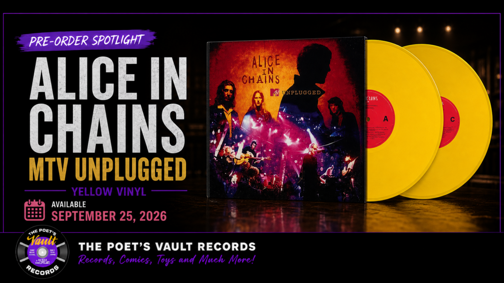 Alice in Chains MTV Unplugged two-disc yellow vinyl pre-order at The Poet's Vault