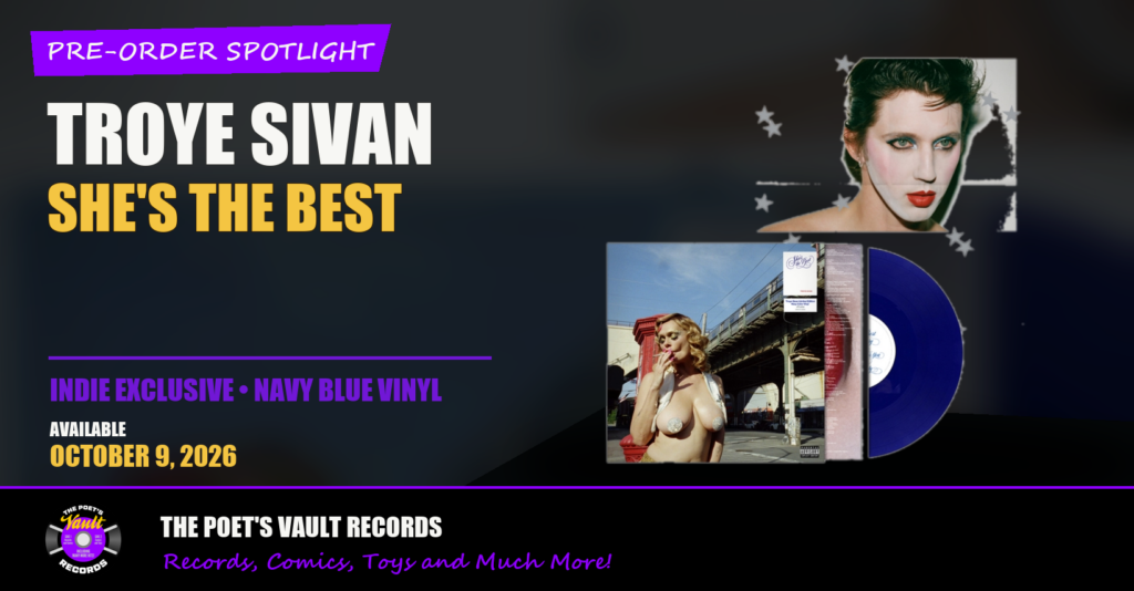 Troye Sivan She's the Best Indie Exclusive navy blue vinyl pre-order at The Poet's Vault